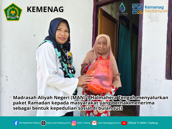 Dukung Program Asta Protas, MAN 1 Halteng Salurkan Paket Ramadhan