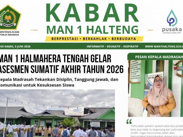 MAN 1 Halteng Gelar Asesmen Sumatif Akhir Tahun 2026, Kepala Madrasah Tekankan Disiplin dan Tanggung Jawab Siswa
